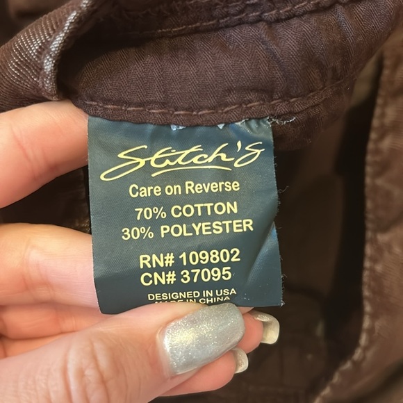 Stitch’s Men’s Brown Pants Size 34 - Picture 4 of 4